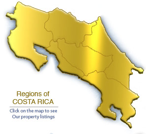 Costa Rica Real Estate by regions