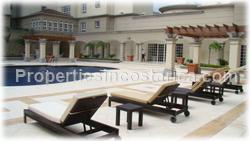 Escazu condos, for sale, luxurious, swimming pool, gym, bar, restaurant, stores, concierge, valet, european style, Escazu real estate, unique, 1547