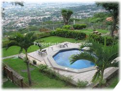 Costa Rica real estate, Escazu real estate, for sale, pool, mountain views, valley views,