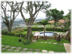 Costa Rica real estate, Escazu real estate, for sale, pool, mountain views, valley views,