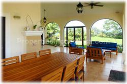 Costa Rica Spanish Estate, Luxury hilltop property, spanish style homes, for sale, swimming pool, movie room, fully furnished, La Garita Real Estate