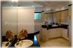 Costa Rica Spanish Estate, Luxury hilltop property, spanish style homes, for sale, swimming pool, movie room, fully furnished, La Garita Real Estate