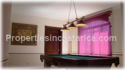 Escazu luxury homes, for sale, pool, storage, warehouse, basement, palace style, 2 levels, secure, mountain view, 1648