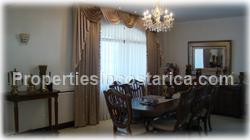 Escazu luxury homes, for sale, pool, storage, warehouse, basement, palace style, 2 levels, secure, mountain view, 1648