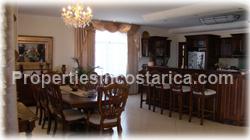 Escazu luxury homes, for sale, pool, storage, warehouse, basement, palace style, 2 levels, secure, mountain view, 1648