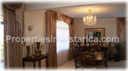 Escazu luxury homes, for sale, pool, storage, warehouse, basement, palace style, 2 levels, secure, mountain view, 1648