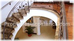 Escazu luxury homes, for sale, pool, storage, warehouse, basement, palace style, 2 levels, secure, mountain view, 1648