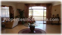 Escazu luxury homes, for sale, pool, storage, warehouse, basement, palace style, 2 levels, secure, mountain view, 1648
