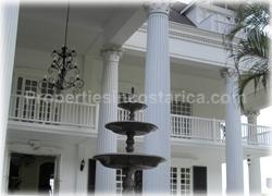 Escazu mansion, Escazu luxury, for sale, unique, Escazu hills, over a million, rare opportunity, Palladian architecture, mountain view, compound, laundry room, employee cafeteria, maintenance room, gardener room, accounting building, swimming pool, 1485