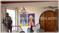 Escazu luxury home, for sale, large home, pool, jacuzzi, mountain view, valley view, furnished, location, security, 1646