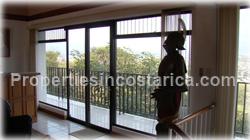 Escazu luxury home, for sale, large home, pool, jacuzzi, mountain view, valley view, furnished, location, security, 1646