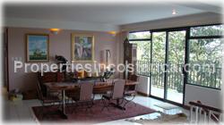 Escazu luxury home, for sale, large home, pool, jacuzzi, mountain view, valley view, furnished, location, security, 1646