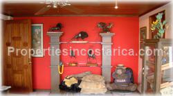 Escazu luxury home, for sale, large home, pool, jacuzzi, mountain view, valley view, furnished, location, security, 1646