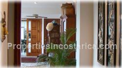 Escazu luxury home, for sale, large home, pool, jacuzzi, mountain view, valley view, furnished, location, security, 1646