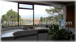 Escazu luxury home, for sale, large home, pool, jacuzzi, mountain view, valley view, furnished, location, security, 1646
