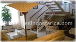 Escazu luxury home, for sale, large home, pool, jacuzzi, mountain view, valley view, furnished, location, security, 1646