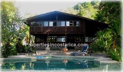 Costa Rica Real Estate, Dominical Costa Rica, for sale, beachfront, oceanfront, house, large, acreage, hectares, land, investment, 1873