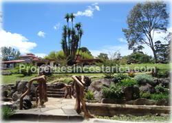 Heredia for sale, mountain home, Heredia real estate, jacuzzi, large, forest, park, horse stables, lots, paradise, waterfalls, fish ponds, bridges, valley view, natural, grand estate, Costa Rica mountain, 1475