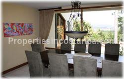 Escazu for sale, fully furnished, turnkey, gated community, Escazu real estate, 2 story, security, shopping, hospitals, schools, 1622
