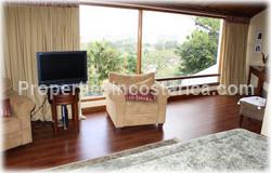 Escazu for sale, fully furnished, turnkey, gated community, Escazu real estate, 2 story, security, shopping, hospitals, schools, 1622