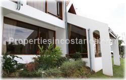 Escazu for sale, fully furnished, turnkey, gated community, Escazu real estate, 2 story, security, shopping, hospitals, schools, 1622