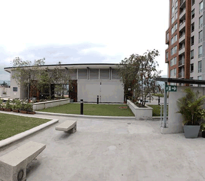 modern apartment complex